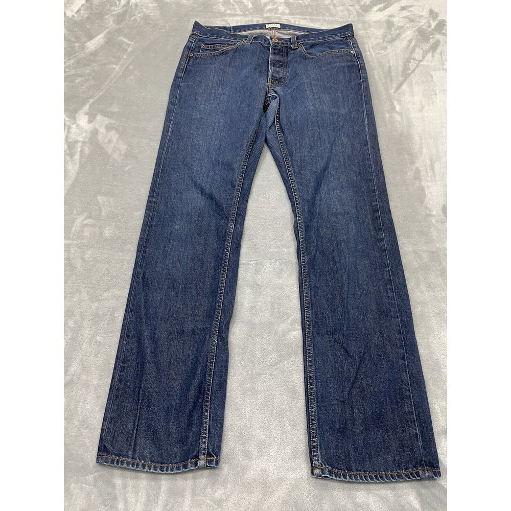 Bonobos Men’s Slim Straight Jeans - Dark Blue Denim